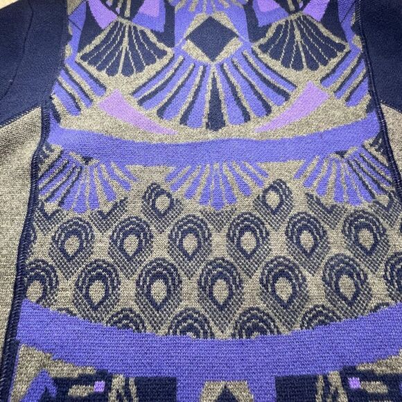 Title Nine S Athletic Dress 1/4 Zip Xtra Fine Merino Wool Knee Length Purpl Gray - Picture 11 of 16